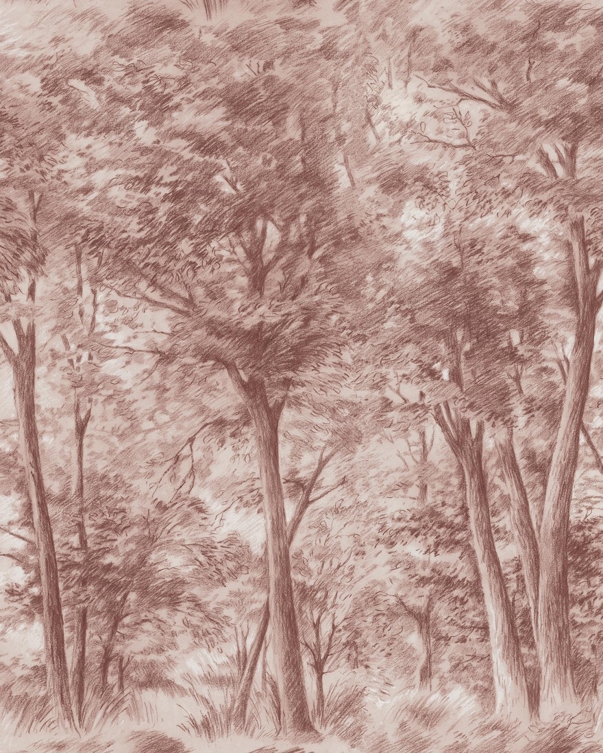 Fototapet lavabil, Sketch of Trees 9634W — imaginea 2