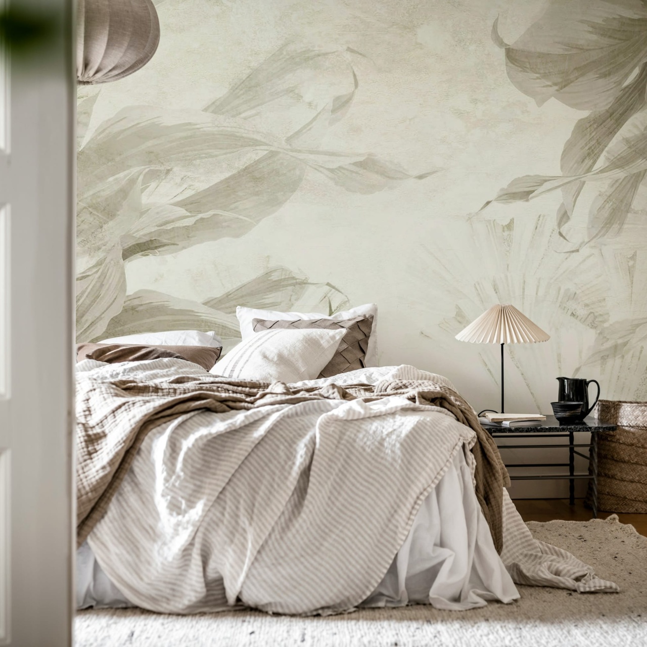 Fototapet, Leafy Dream, Greige, Rebel Walls