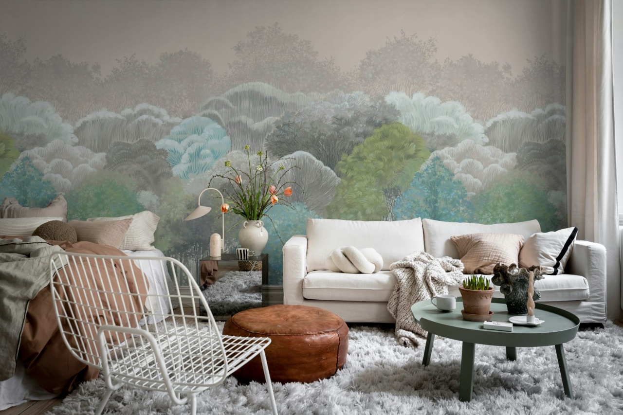 Fototapet, Leafy Forest, Dawn, Rebel Walls