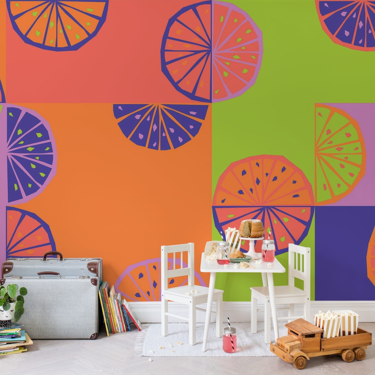 Fototapet, Lemon Slices, Neon, Rebel Walls - 3