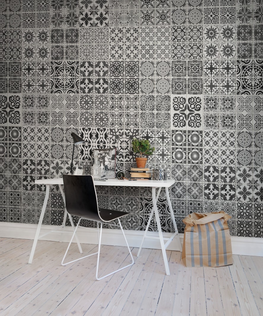 Fototapet, Marrakech, Black, Rebel Walls