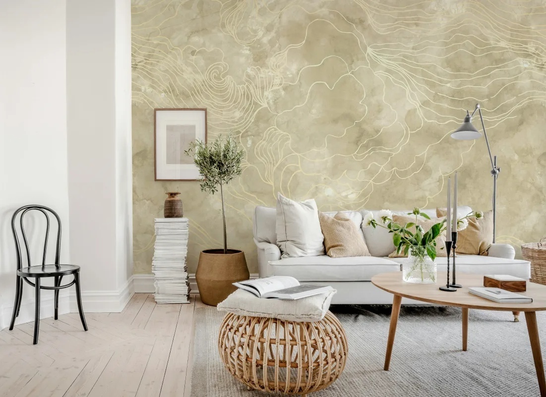 Fototapet, Opulence Storm, Beige, Rebel Walls