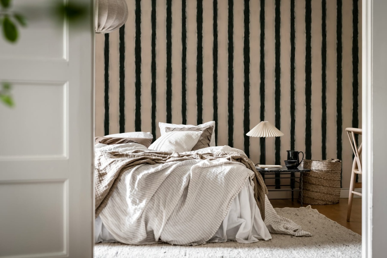 Fototapet, Painted Stripes, Pink, Rebel Walls