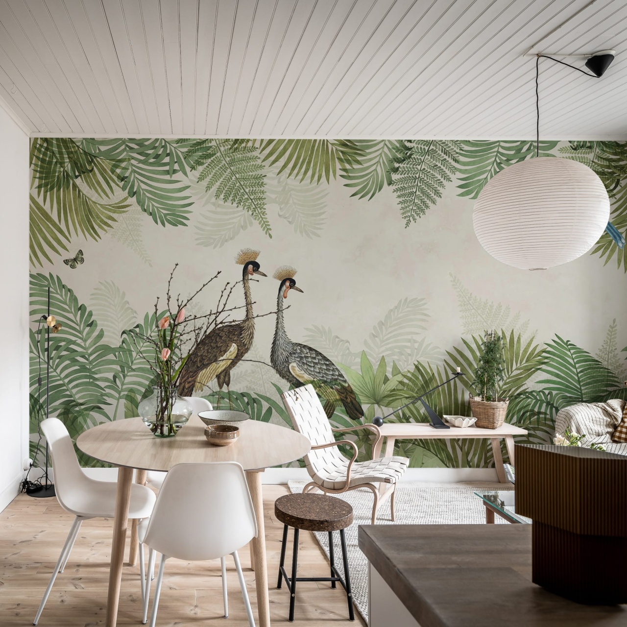 Fototapet, Palm Jungle, Crane, Rebel Walls - 3