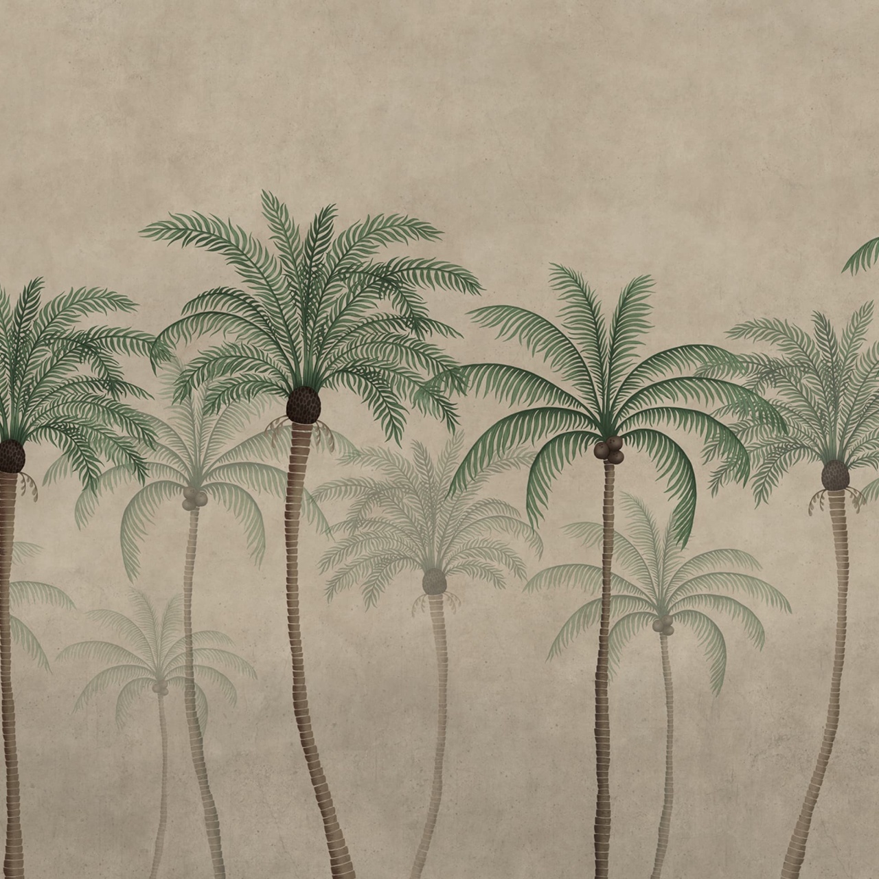 Fototapet, Palm Parade, Beige, Rebel Walls - 2