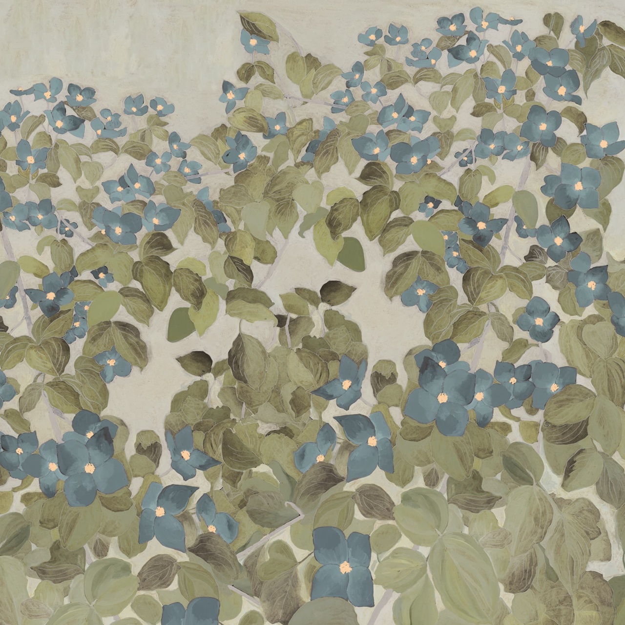 Fototapet, Parkflowers, Blue, Rebel Walls - 2