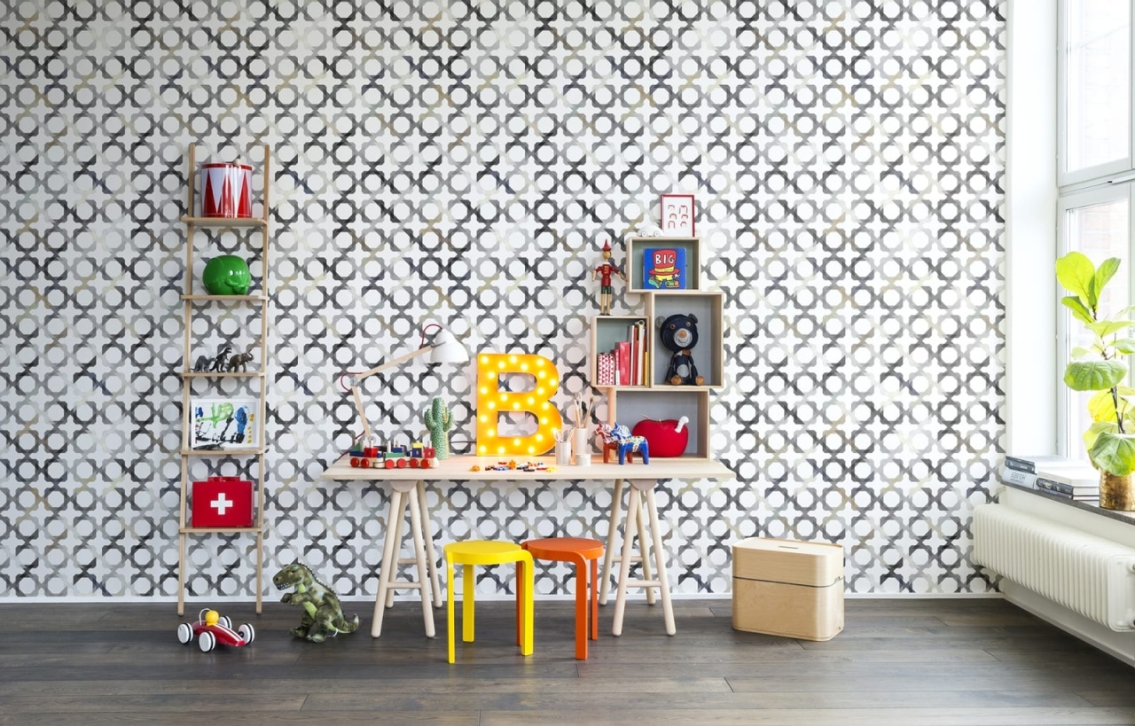 Fototapet, Patchwork Play, Grey, repetitiv, Rebel Walls - 3