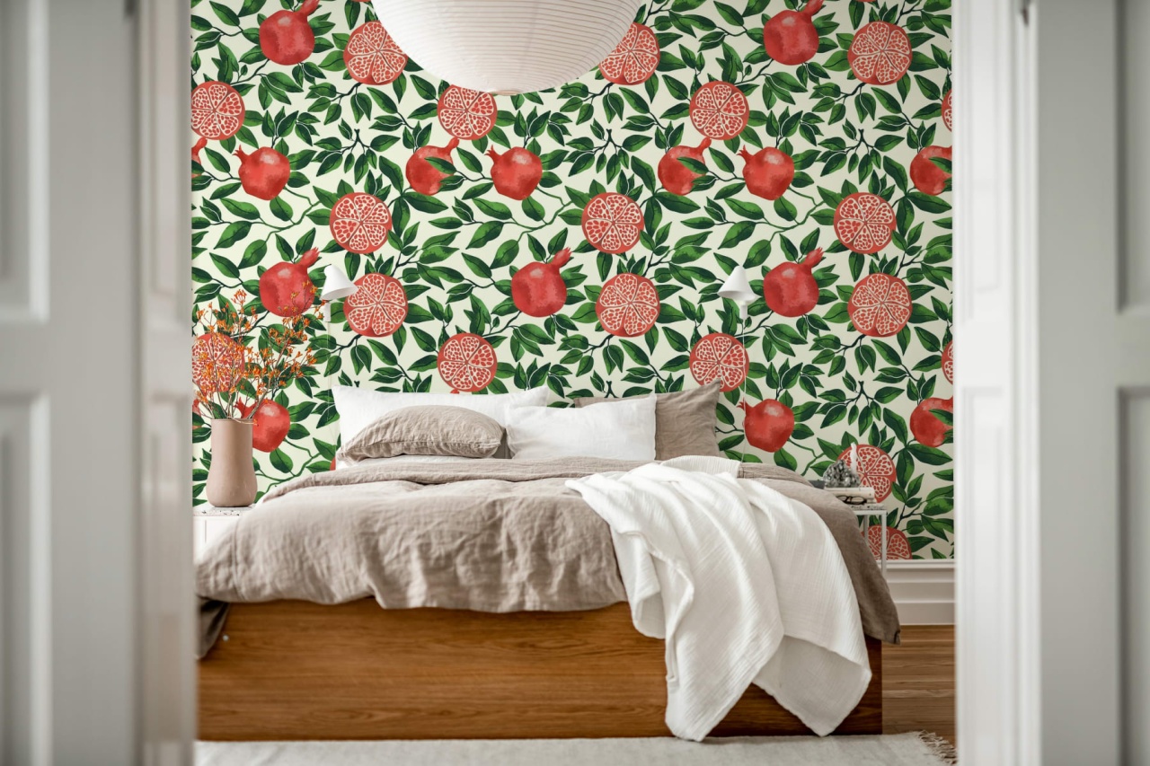 Fototapet, Pomegranate, Green, Rebel Walls - 3
