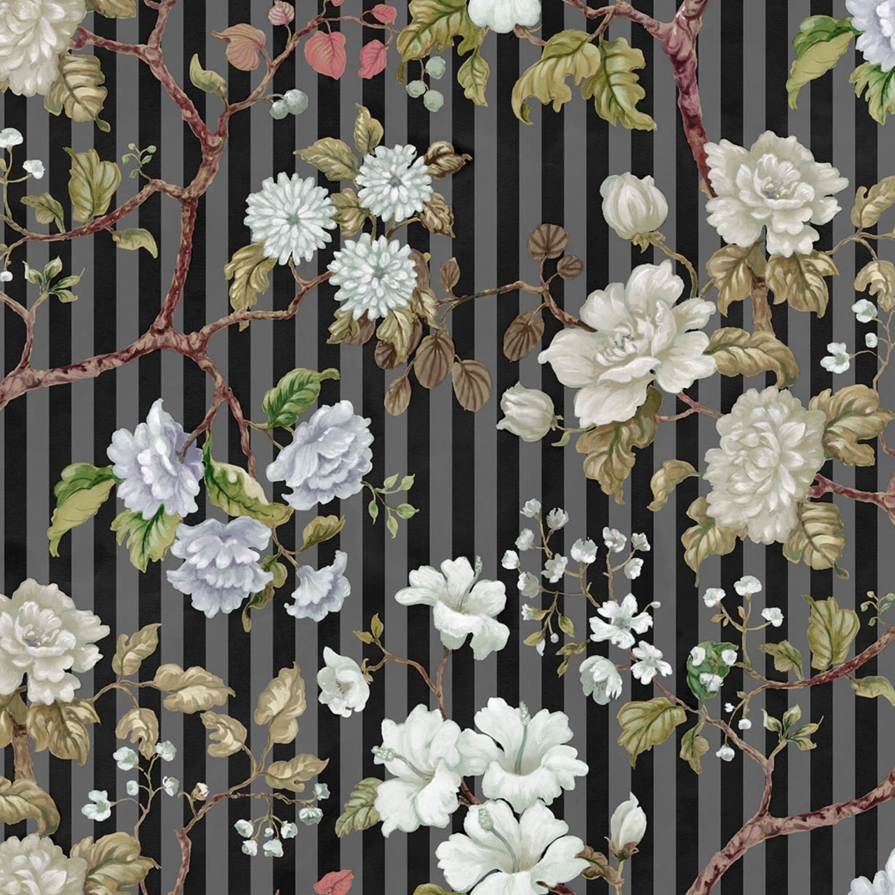 Fototapet, Rose Stripe, Midnight, Rebel Walls - 2
