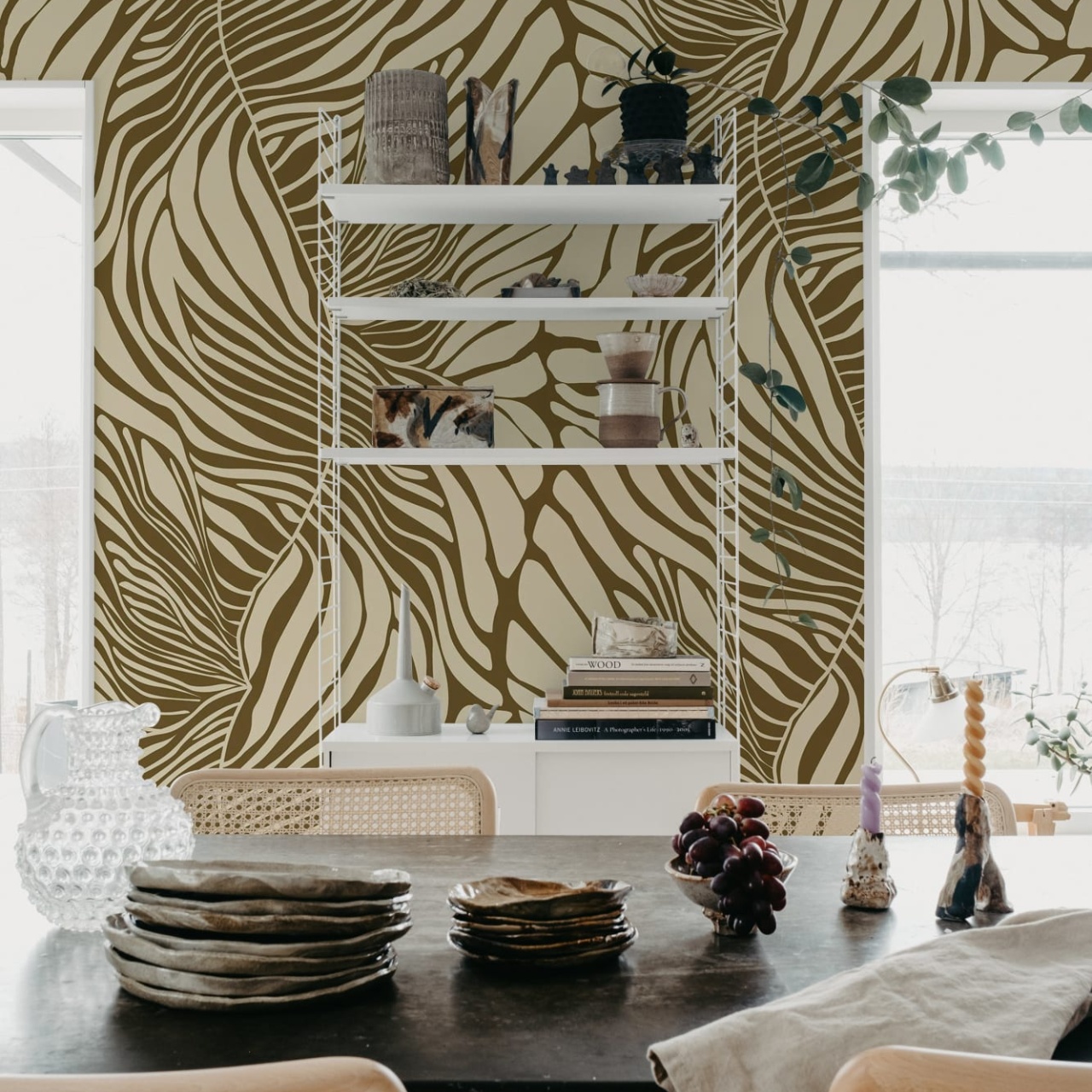 Fototapet, Seagrass, Brown, Rebel Walls - 3