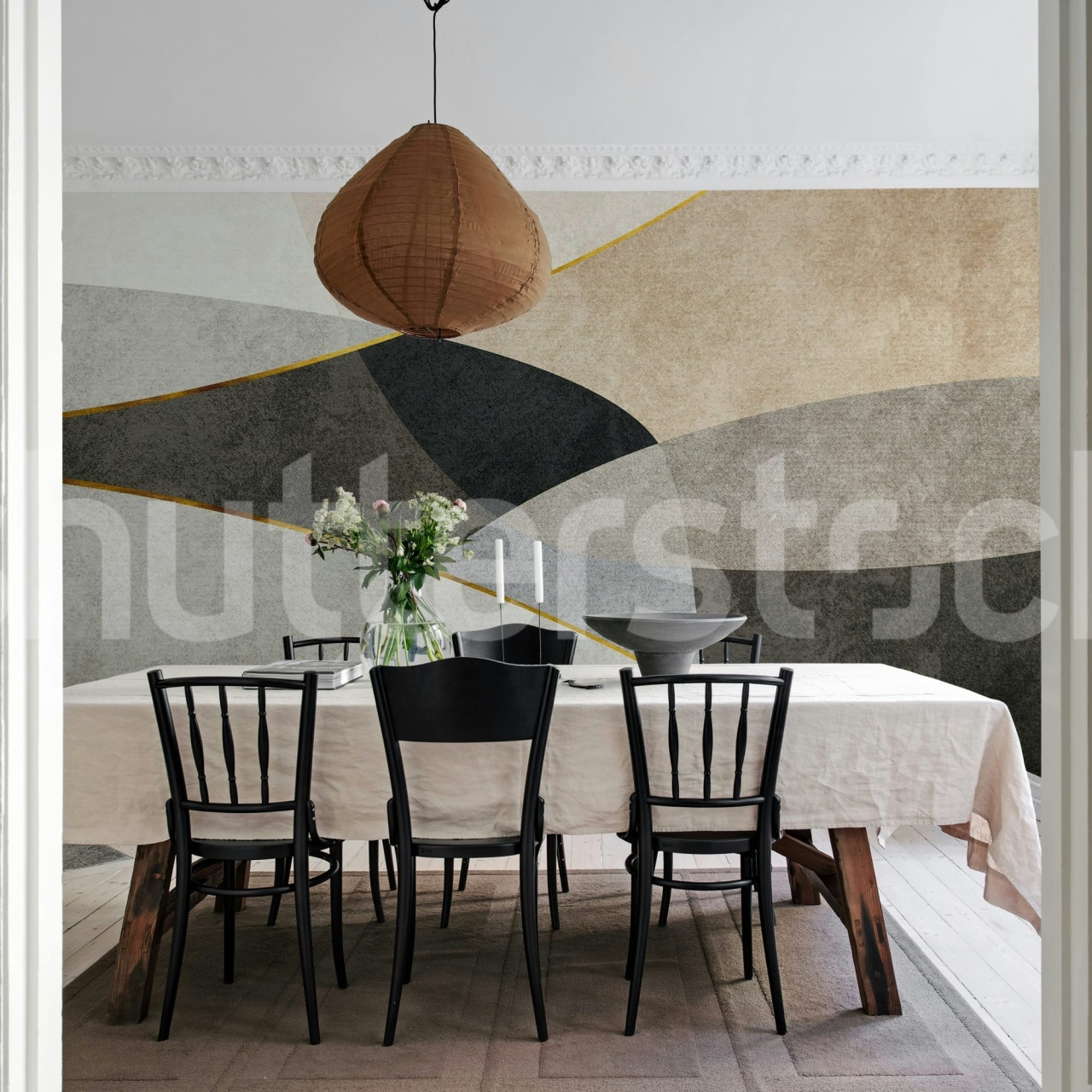 Fototapet, Shapes and Forms, Beige, Rebel Walls - 3