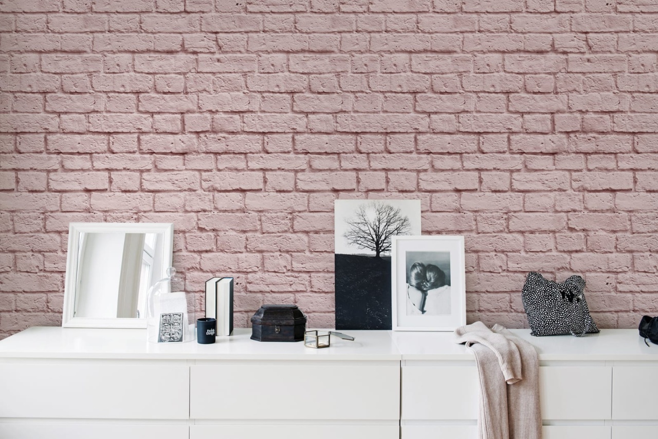 Fototapet, Soft Bricks, Pink, Rebel Walls - 3