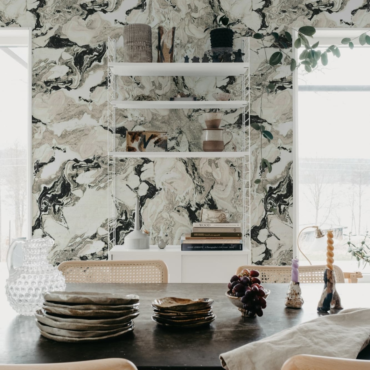 Fototapet, Stone Marble, Black, Rebel Walls - 3