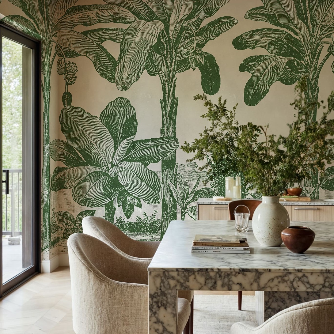 Fototapet, Timeless Tropics, Green, Rebel Walls - 3