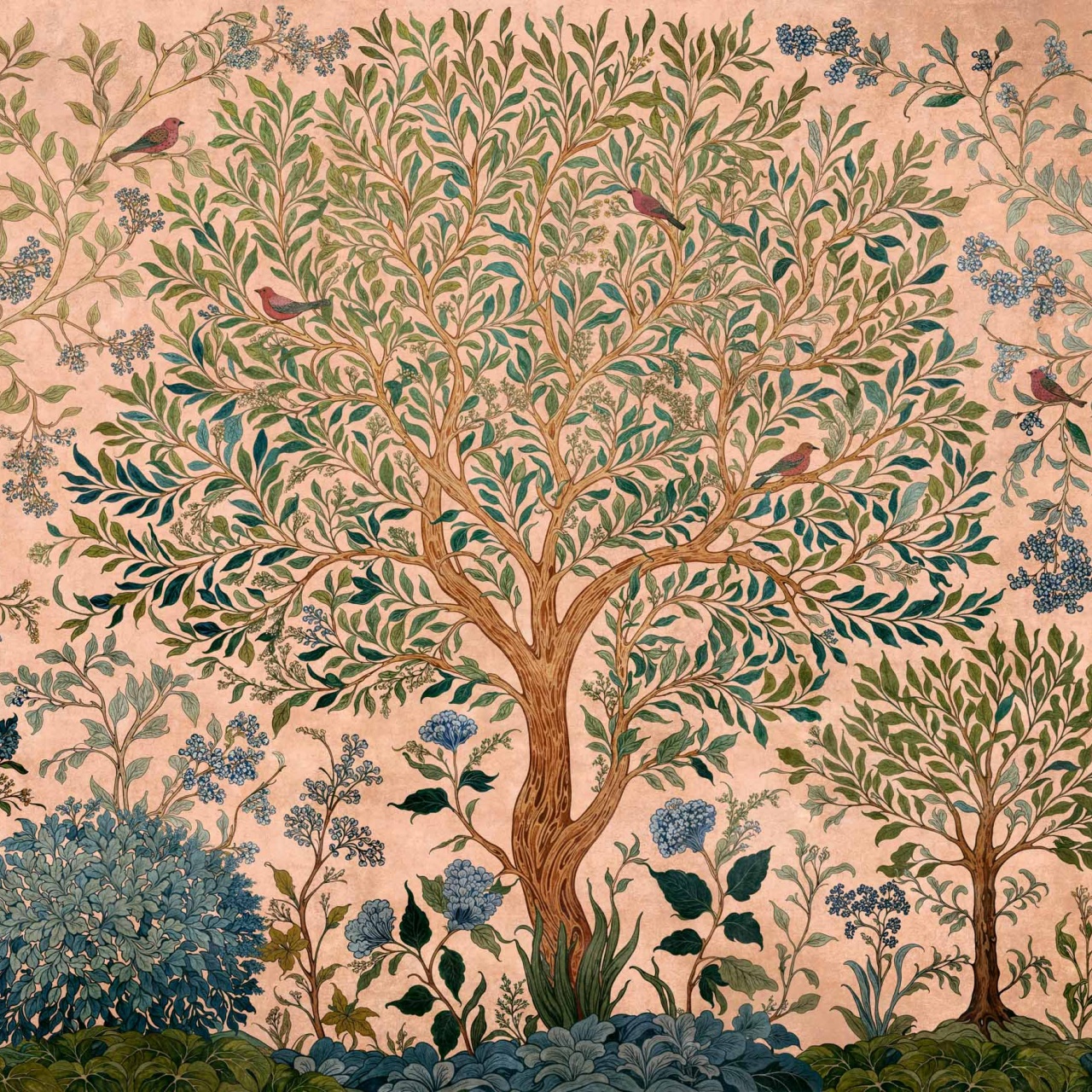 Fototapet Varanasi Tree, Peach, Coordonne - 2
