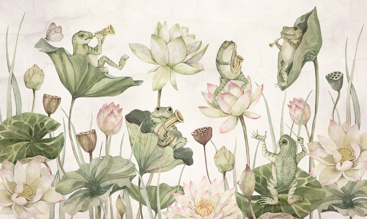 Fototapet Water Lily Orchestra, Kikki Belle - 2