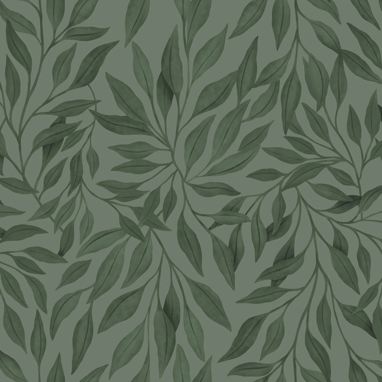 Fototapet, Willow, Dark Green, Rebel Walls - 2