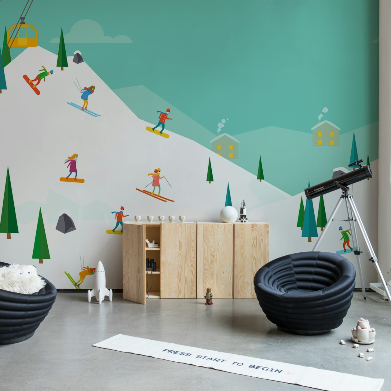 Fototapet, Winter Holiday, Multi, Rebel Walls - 3