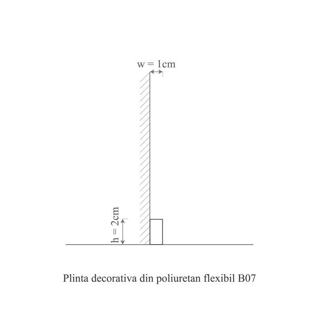 Plinta polimer rigid B7 - 2x1x200 cm - 1 | YEO