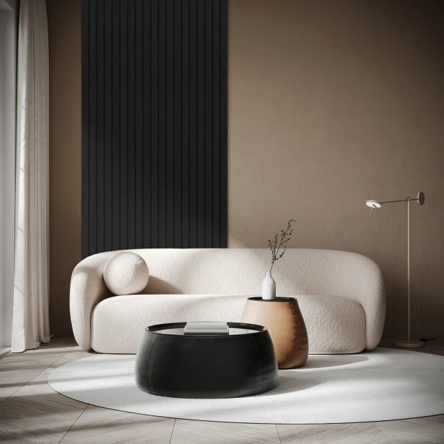 Riflaj decorativ Roca, Onyx Black, 270x25cm, Lamelio - 3 | YEO