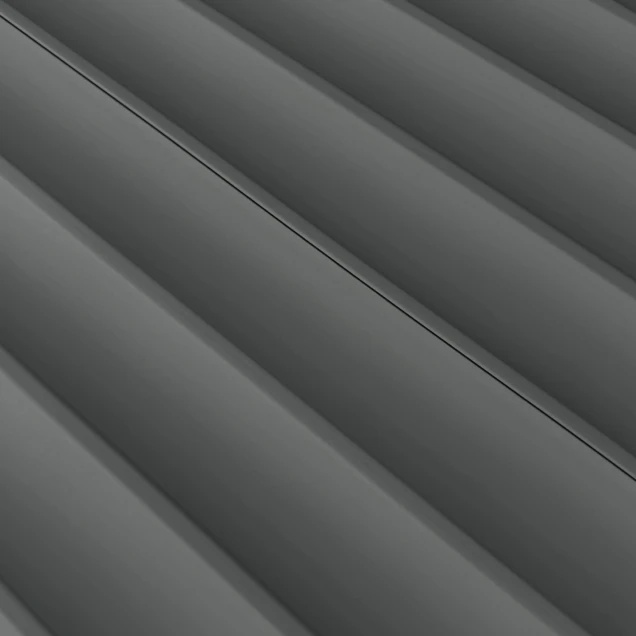 Riflaj decorativ Velutto, Shadow Grey, 270x25cm, Lamelio - 2 | YEO