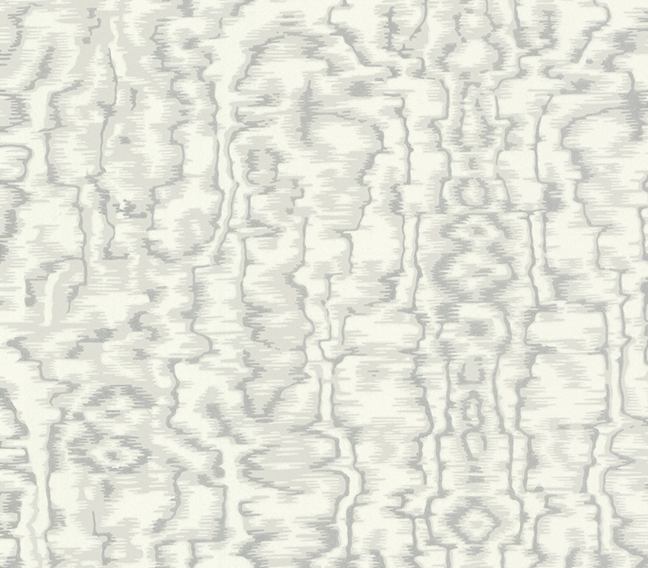 Tapet, Avington, Grey Luxury Moire, 1838 Wallcoverings, 5.3mp / rola