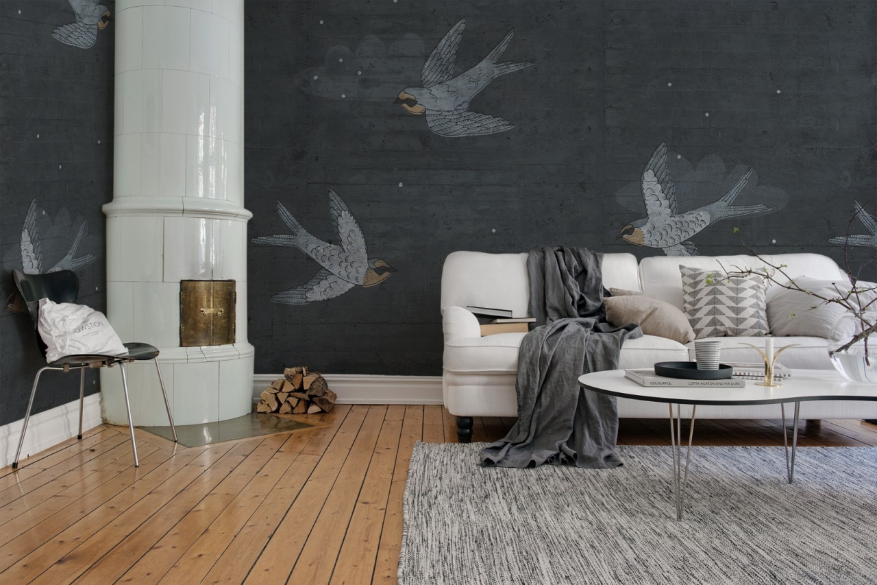 Tapet Concrete Art, Night Swallow, Rebel Walls - 2 | YEO