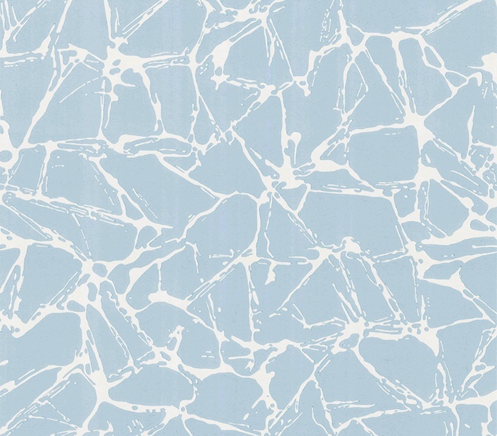 Tapet, Glaze, Denim Blue Luxury Geometric, 1838 Wallcoverings, 5.3mp / rola