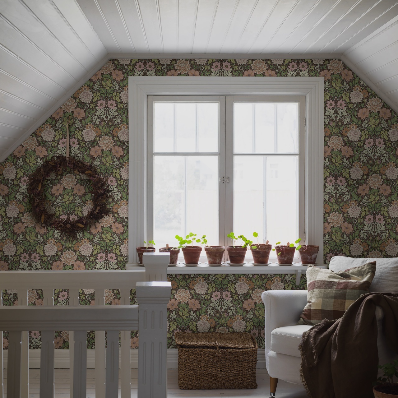 Tapet lavabil, Dahlia Garden 7693, 5.3mp / rola — imaginea 3