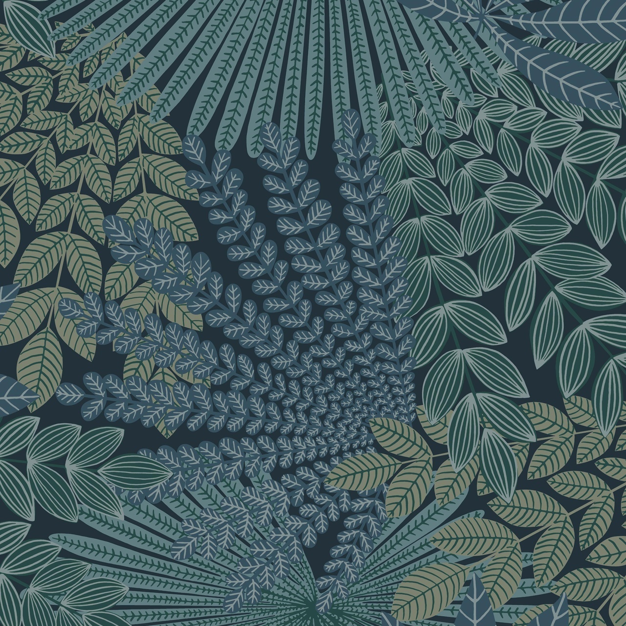 Tapet lavabil, Velvet Leaves 2261, 5.3mp / rola — imaginea 2
