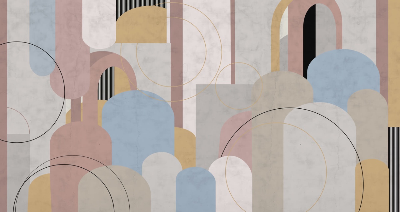 Tapet Lovely Arches, Multi, Rebel Walls - 1 | YEO