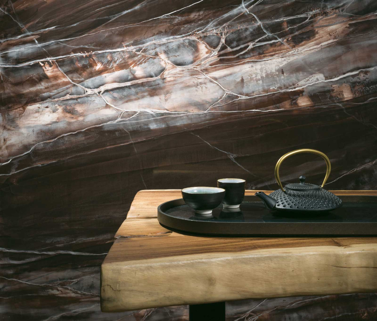 Vopsea decorativa pentru interior, efect CeboMarmo - Pietra Imperiale, finisaj lucios - 3 | YEO