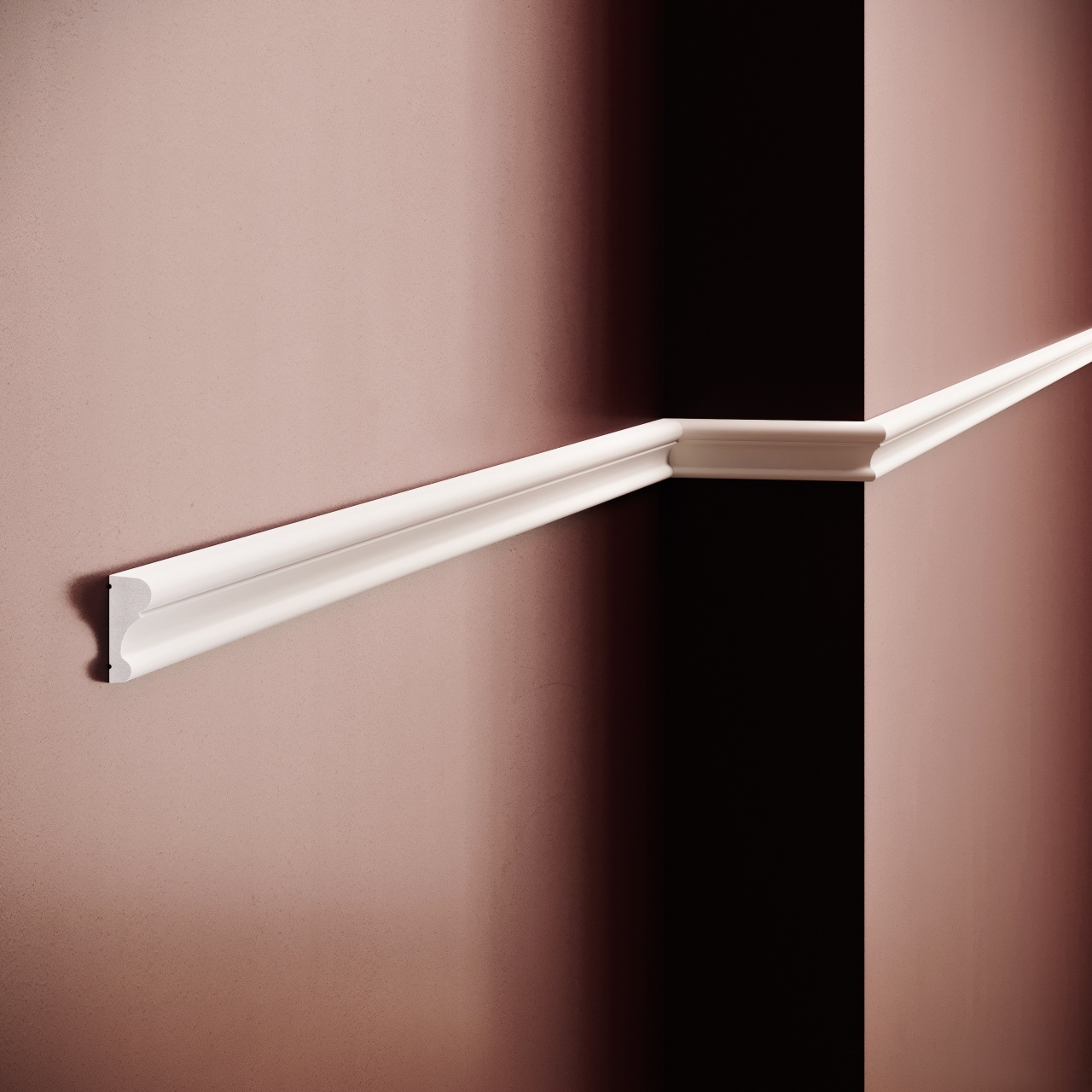Brau decorativ din polimer rigid B26 - 3.3x1.4x200 cm