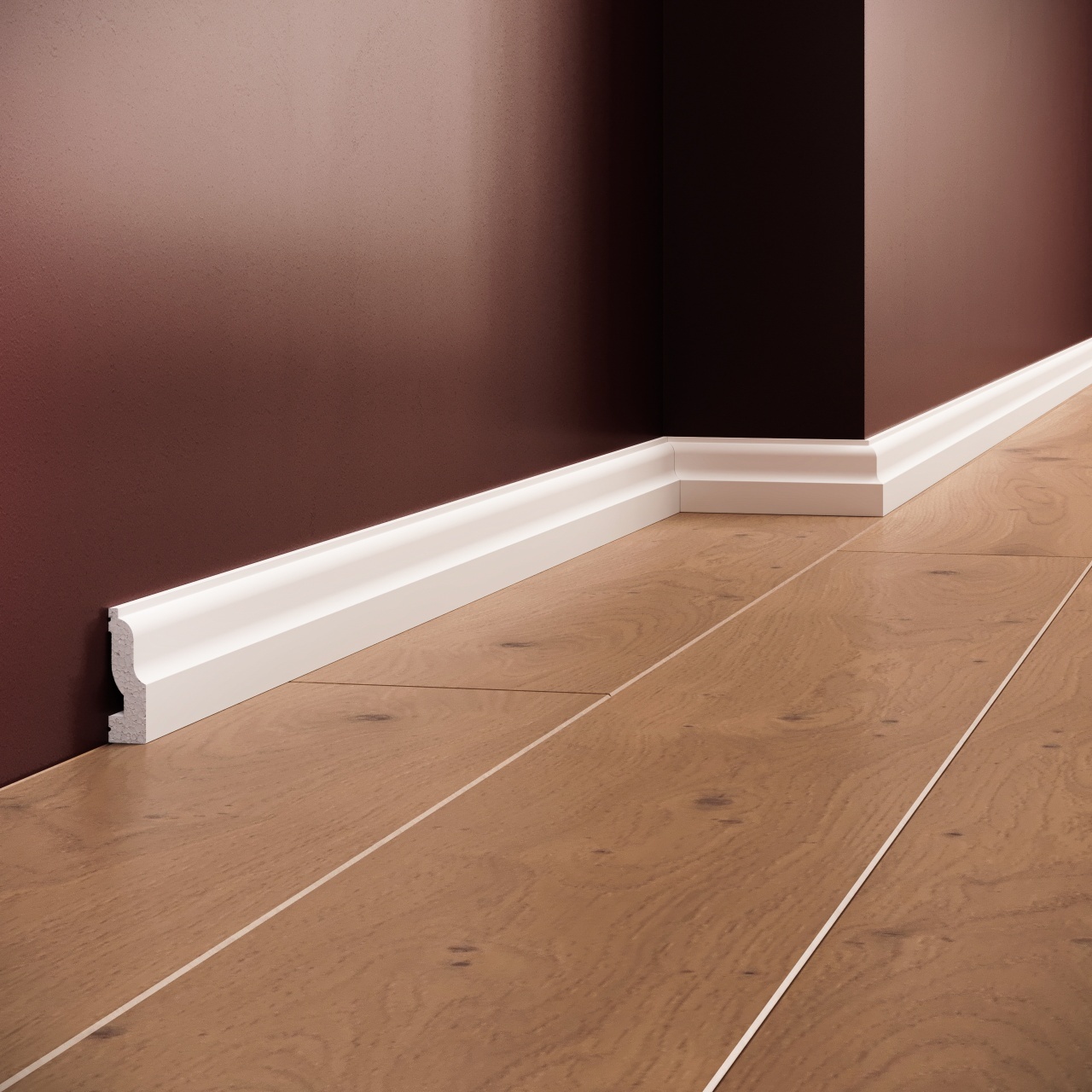 Brau decorativ din polimer rigid B28 - 4.1x1.2x200 cm - 4 | YEO