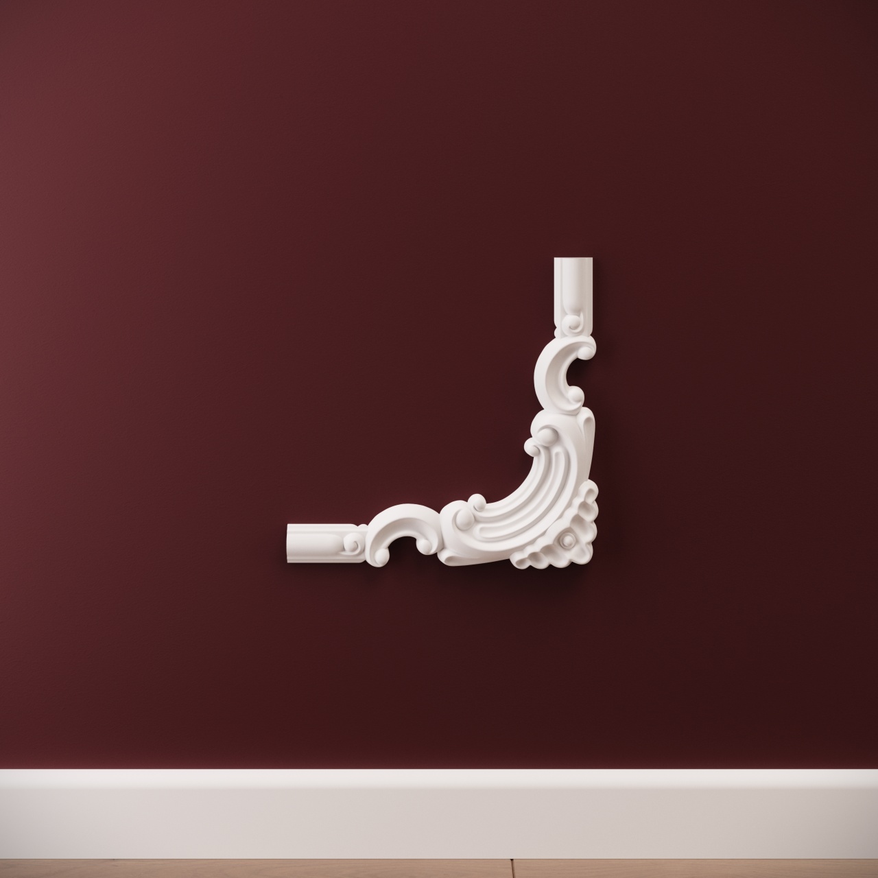 Chenar decorativ din poliuretan B21-2 - 19.5x19.5x1.2 cm - 1 | YEO