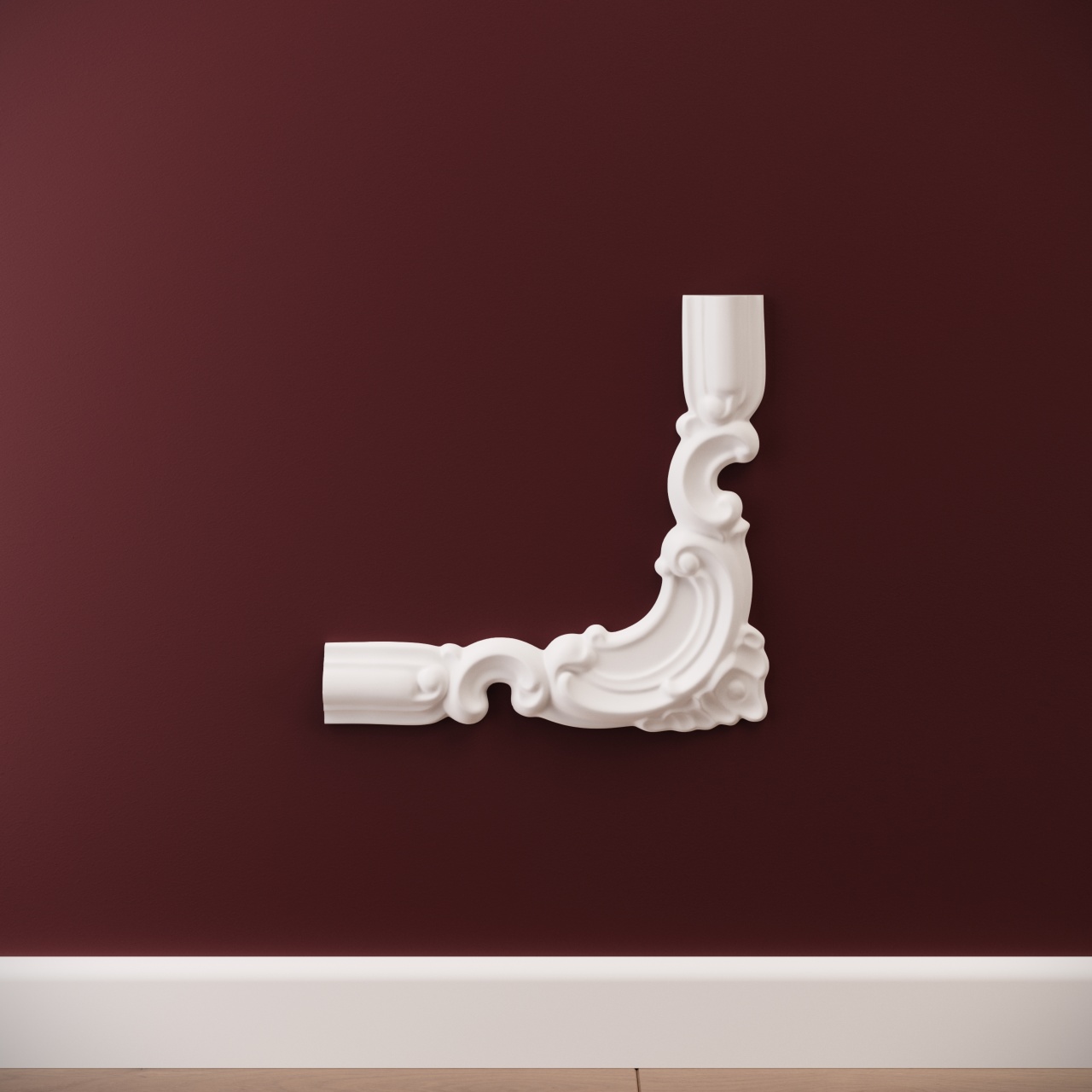 Chenar decorativ din poliuretan CR810BR - 20x1.8x19 cm - 1 | YEO