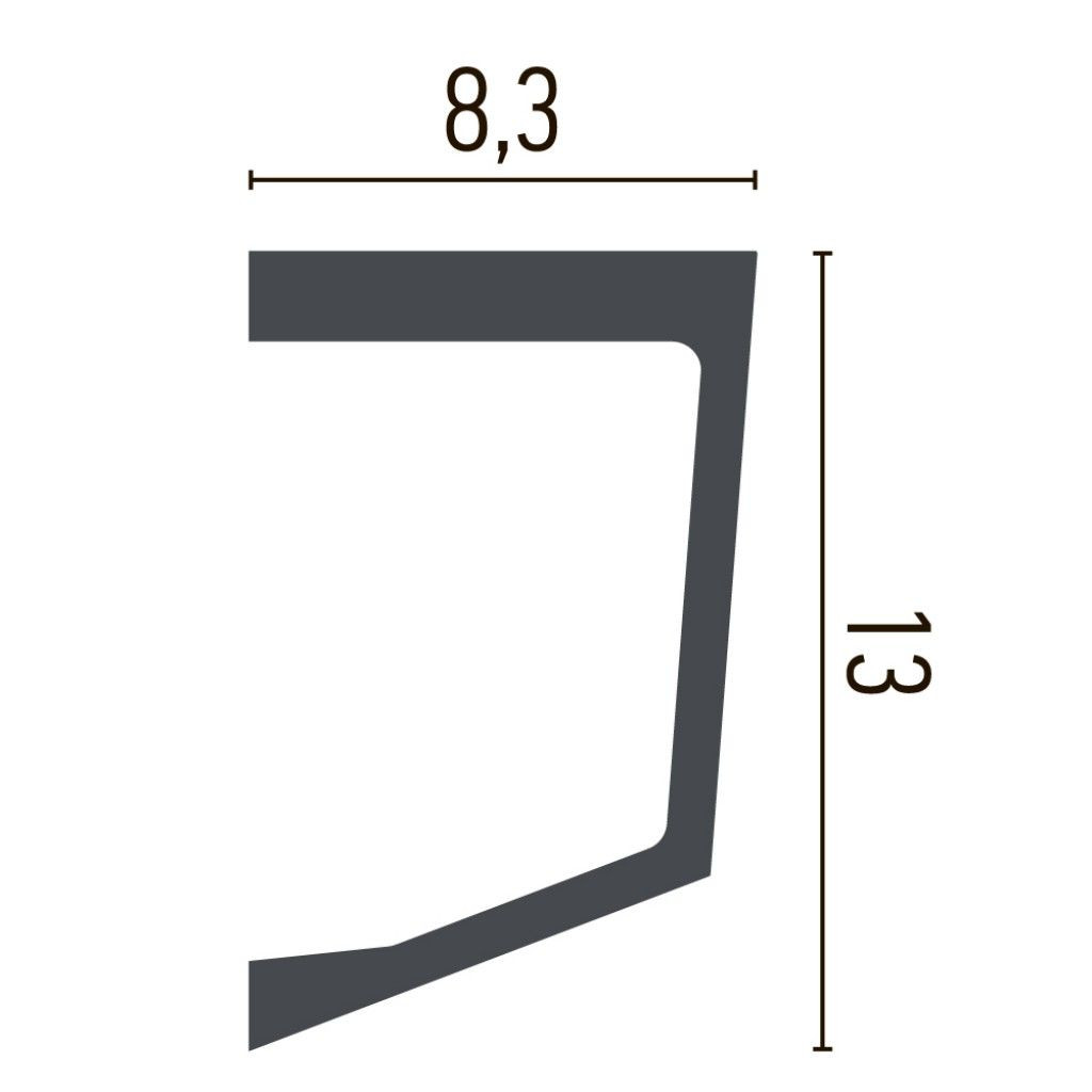 Cornisa decorativa P885 - 13x8.3x200 cm - 2 | YEO