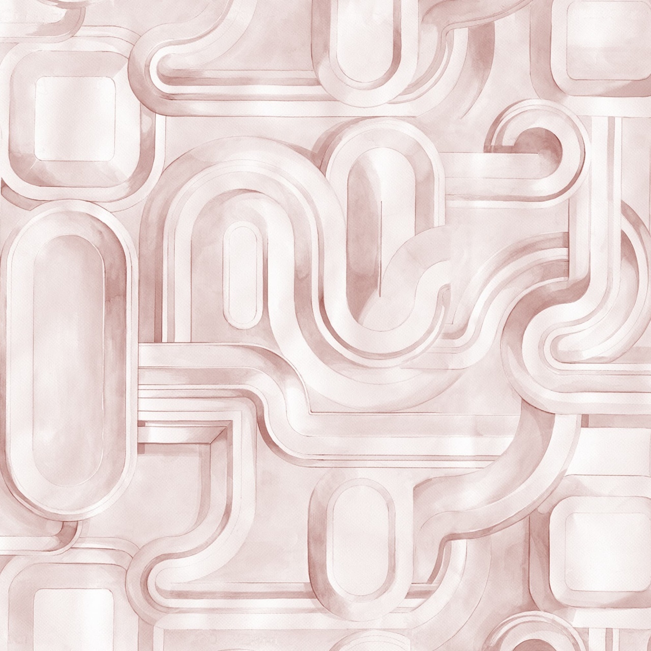 Fototapet, Abstract Path, Pink, Rebel Walls - 2