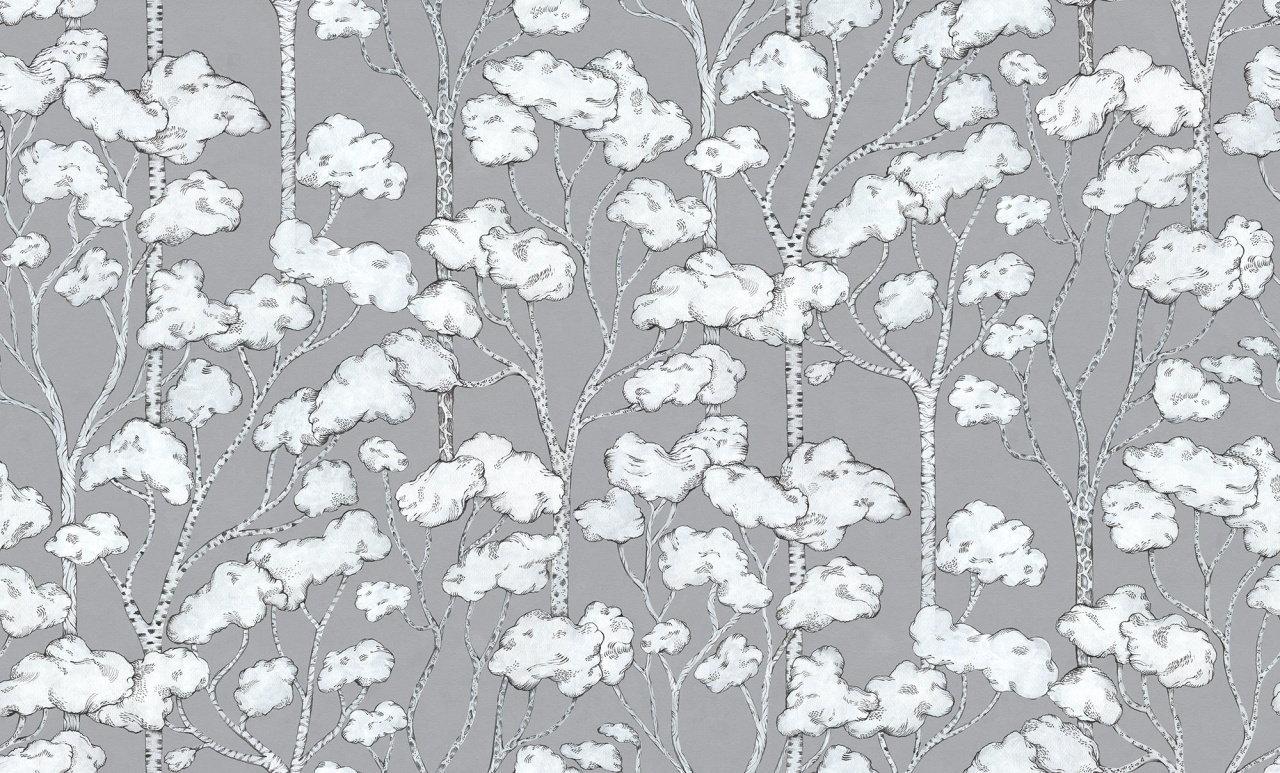 Fototapet, Animal Tree, Grey, Rebel Walls - 2