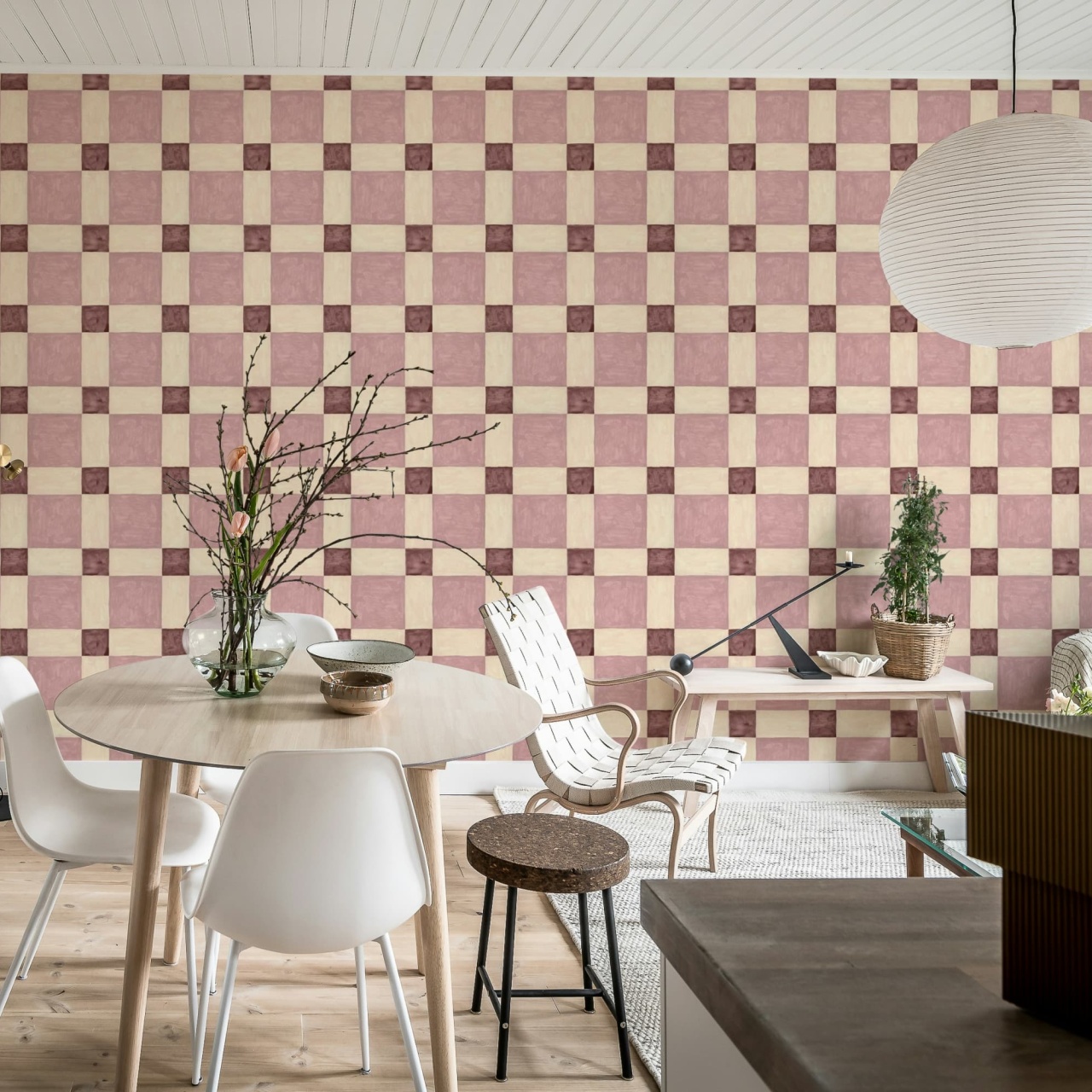 Fototapet, Artisan Square, Pink, Rebel Walls