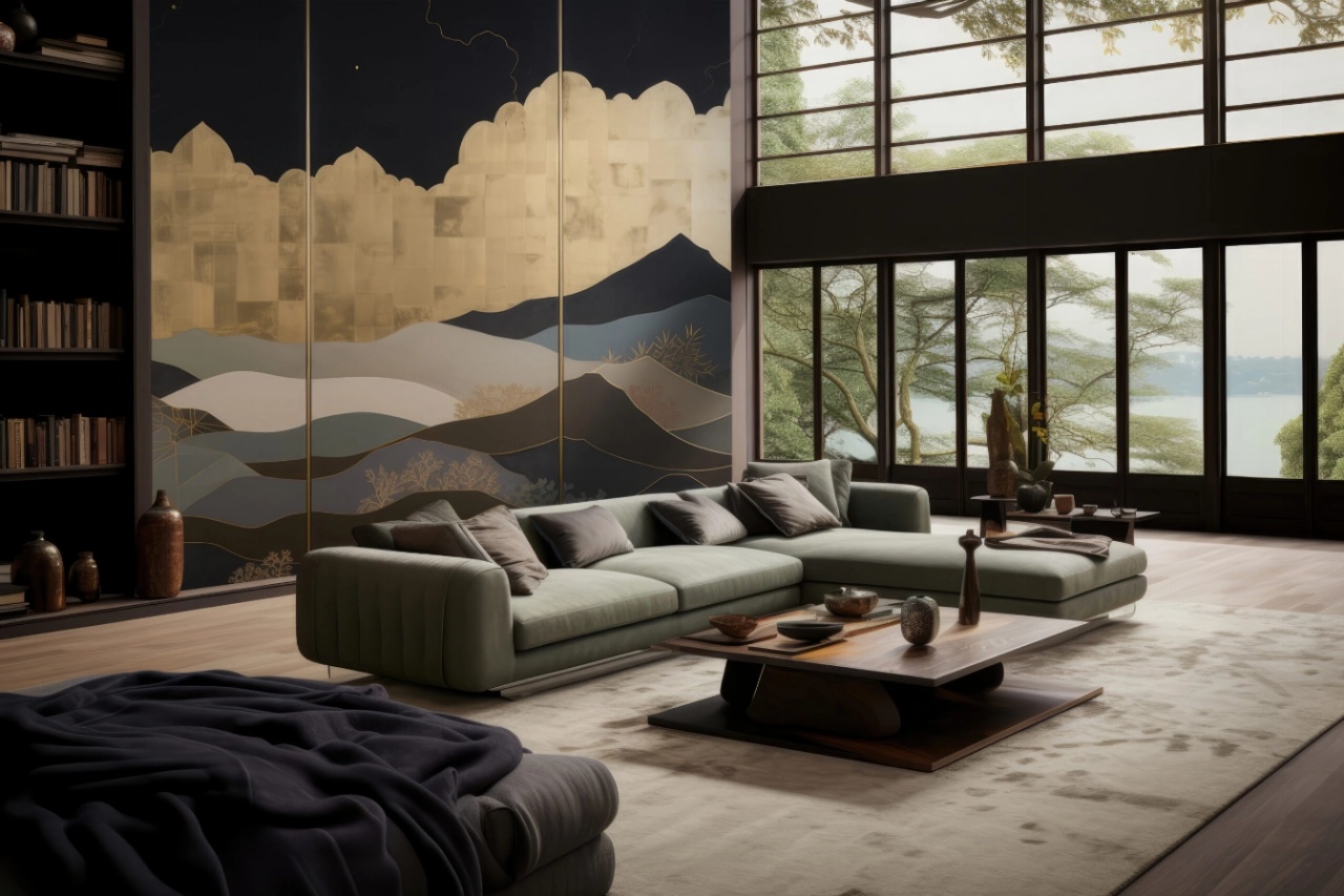 Fototapet Artistic Montagne et Ciel Pepite Rêve MP107 — imaginea 2