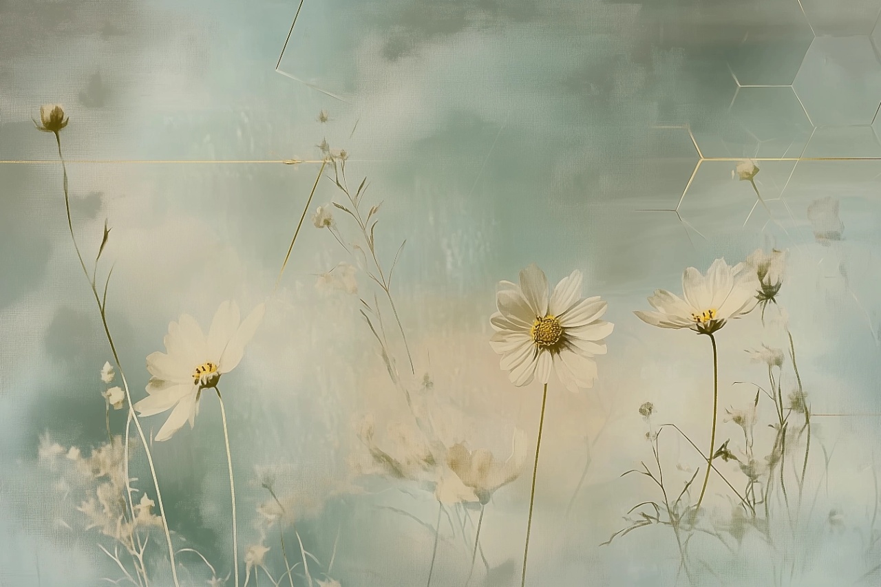 Fototapet Artistic Vegetal Marguerite Rêve VM200