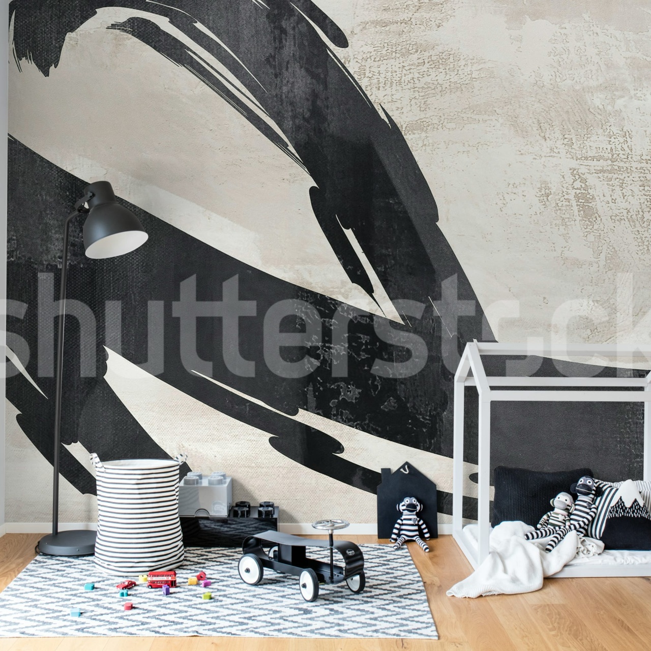Fototapet, Artzy Stripes, Gray, Rebel Walls - 3
