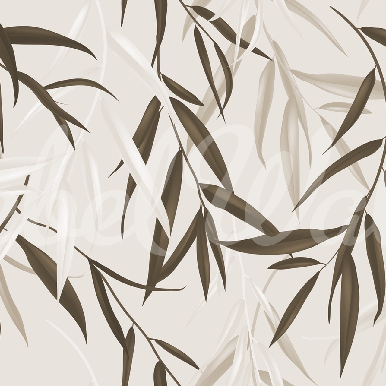 Fototapet, Bamboo Jungle, Brown, Rebel Walls — imaginea 2