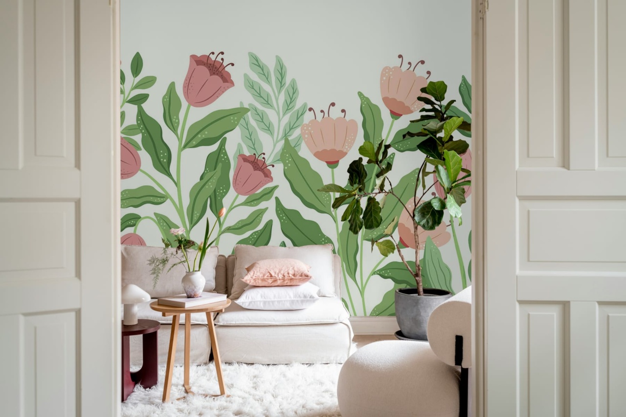 Fototapet, Big Blossom, Pink, Rebel Walls - 3
