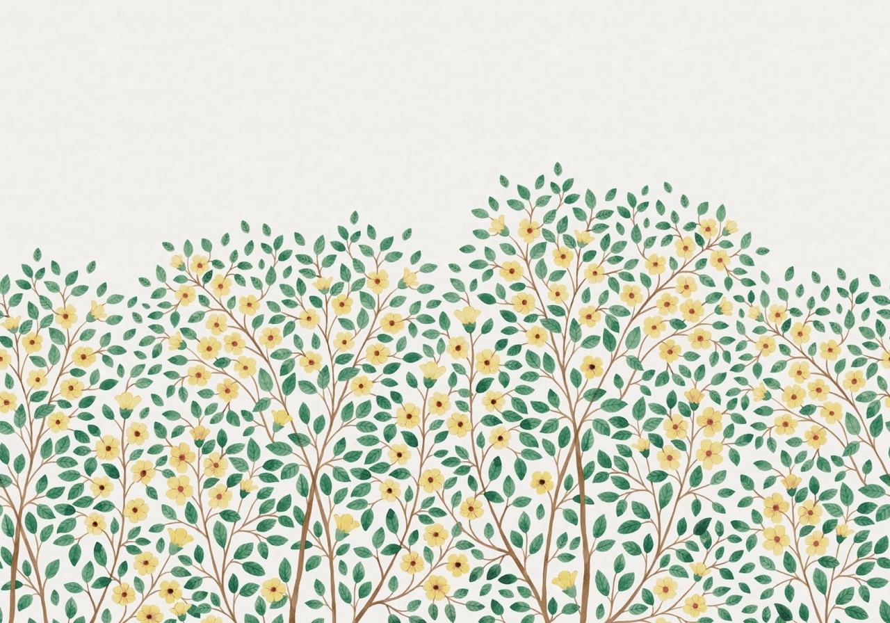 Fototapet, Blossom Tree, Yellow, Rebel Walls - 2