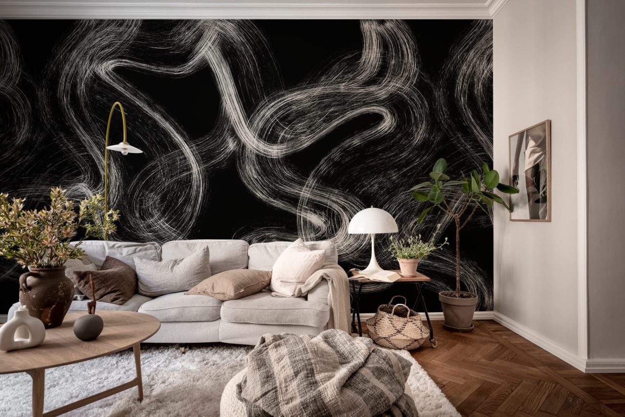 Fototapet, Blurry Stripes, Black, Rebel Walls - 3