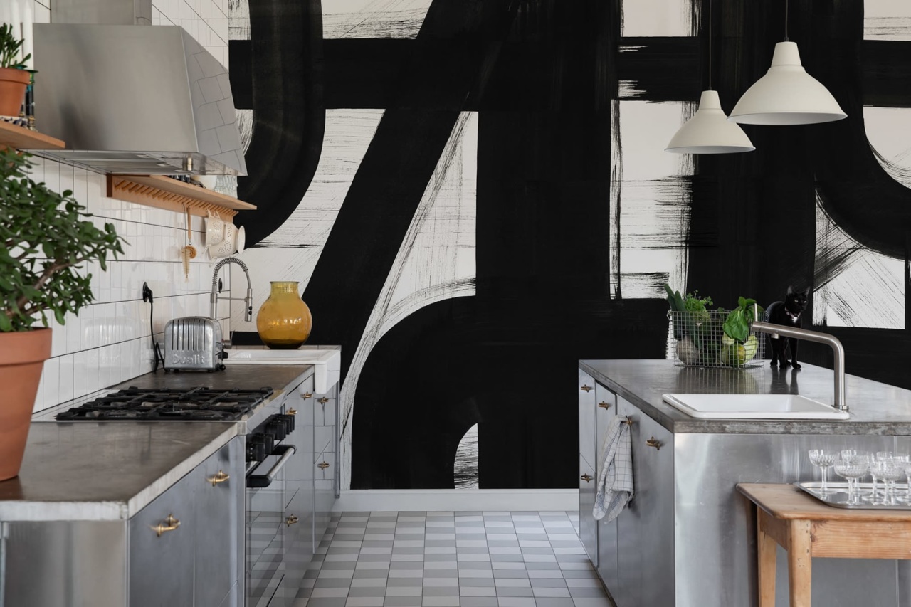 Fototapet, Bold Lines, Black & White, Rebel Walls