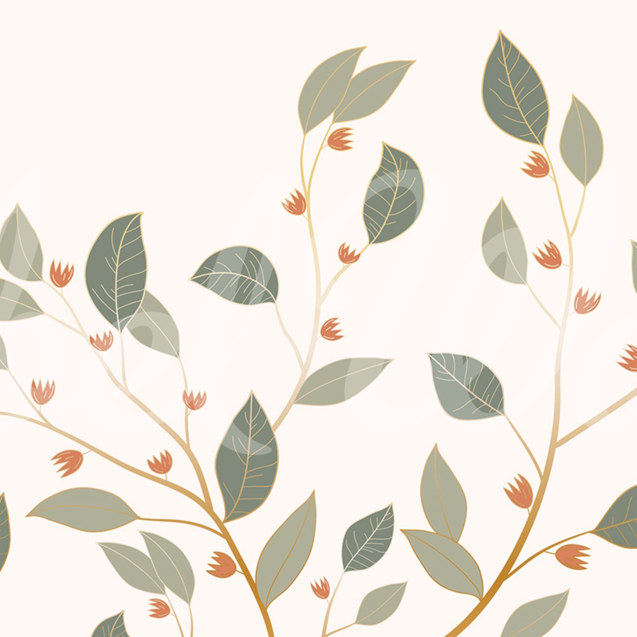 Fototapet, Botanic Foliage, Spring, Rebel Walls - 2