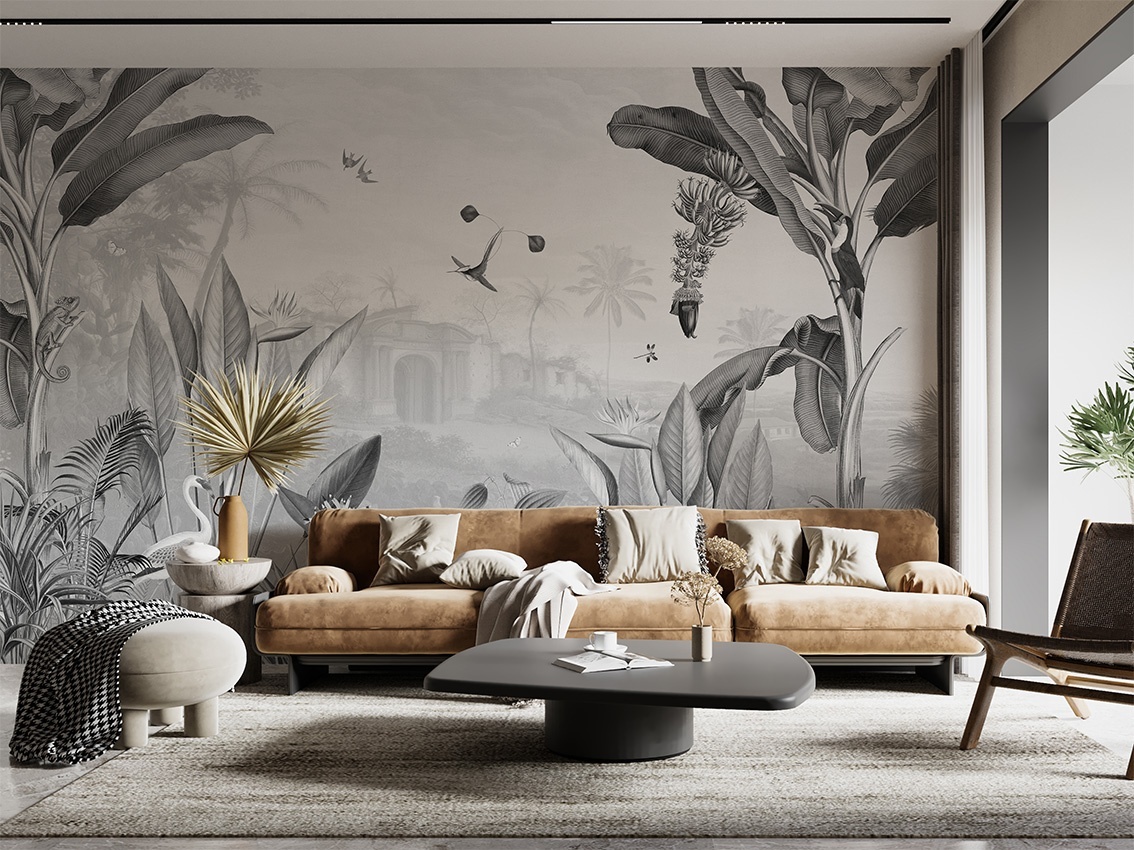 Fototapet Botanical Beauty - Black and White, Sir Edward - 4